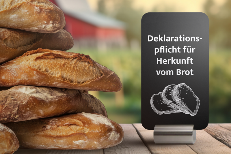 Deklarationspflicht der Herkunft für Brot