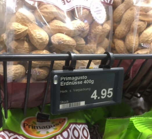 Supports ESL pour panier avec noix
