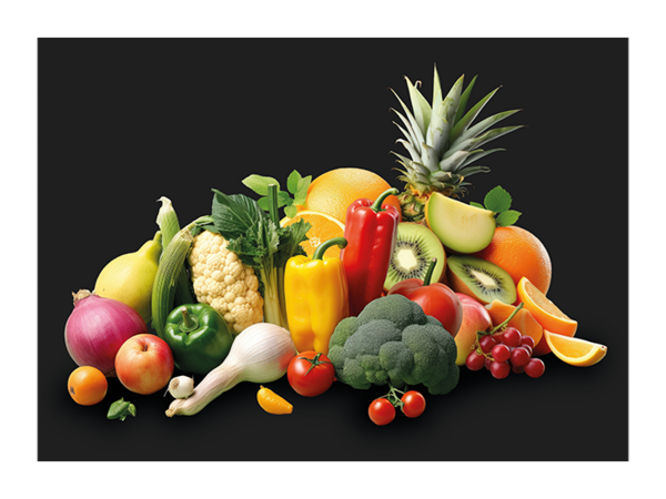 Topper Obst und Gemüse