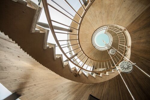 spiralenförmige Treppe