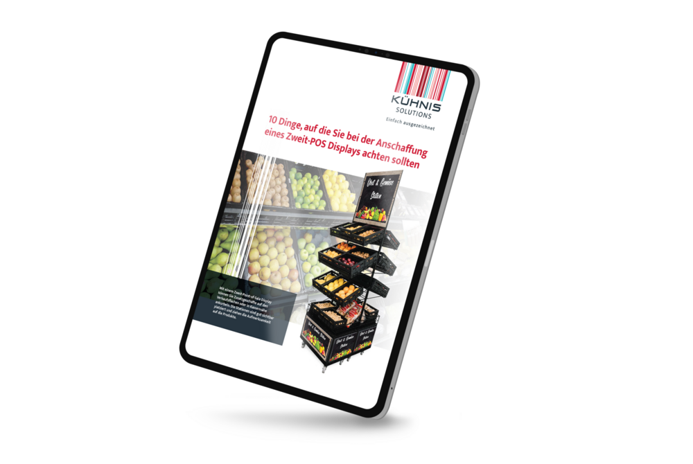 Tablet mit Kühnis Solutions E-Book zu mobilen Stationen