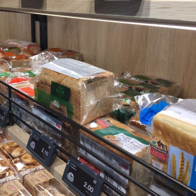 ESL-Halterungen für Brot und Bäckereiartikel