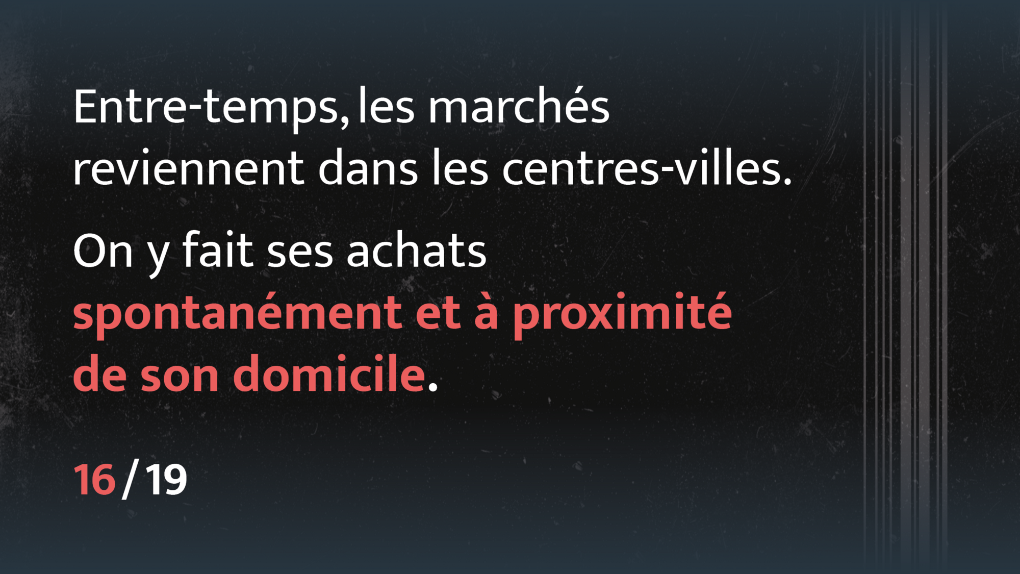 marchés dans les centres-villes